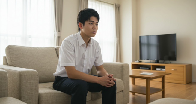 鼠径ヘルニアの手術を待つ学生